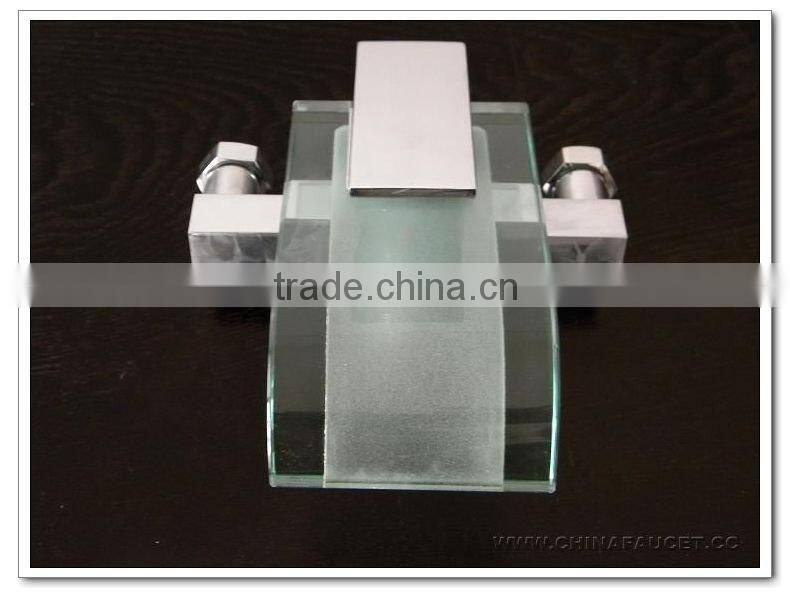 wall mount bathroom faucet(glass bath waterfall tap,waterfall bath mixer)QH0803-1