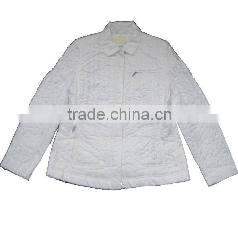 Women's White Down Jacket for Winter