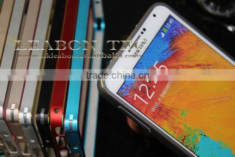 Top quality Wholesales new Cheap Price Many Colors For Choose Aluminum Bumper Case For Samsung note 3 With Metal Frame