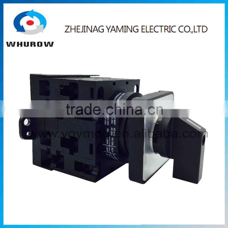 Changeover rotary cam universal switch LW42 LW40 Series 100A 3 poles panel installation electrical high voltage control machine