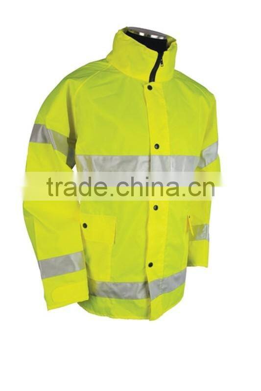 high visibility functional reflective safety jacket