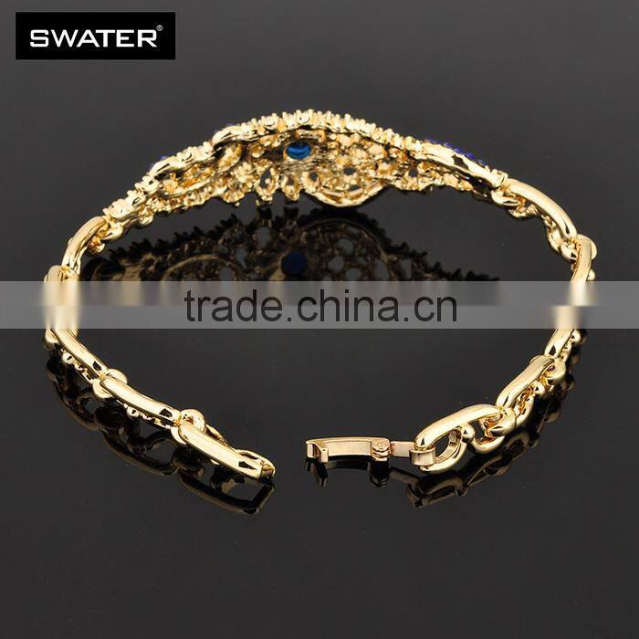 Jewelry 2016 Blue Gemstone Four Women Jewelry Set