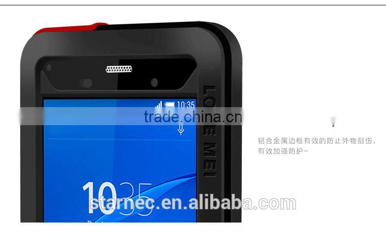 Love Mei Cell Phone Case Gorilla Glass Waterproof Case Cover For Sony Xperia Z3