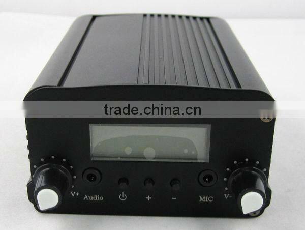 Fmuser 7w broadcast FM radio with fm transmitter and external antenna power adapter cable