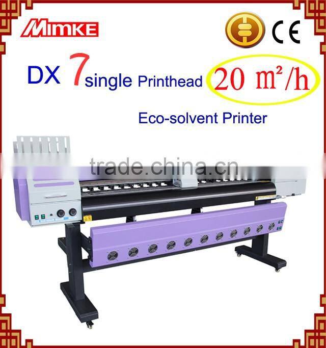 Mimke best selling Dx5 Head Digital Eco Solvent Printer 1.6 m/1.8 m For Sale M-165D/M-195D