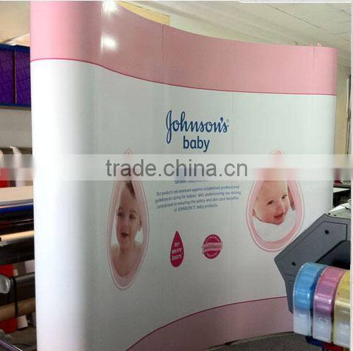 custom foldable velcro backdrop spring trade show pop up display stands