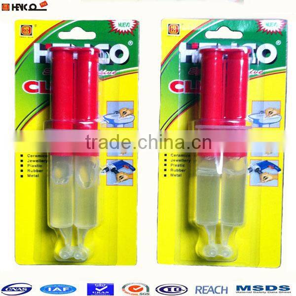 Epoxy AB Glue for Metal Resin&Harder Transparent color 5minutes setting