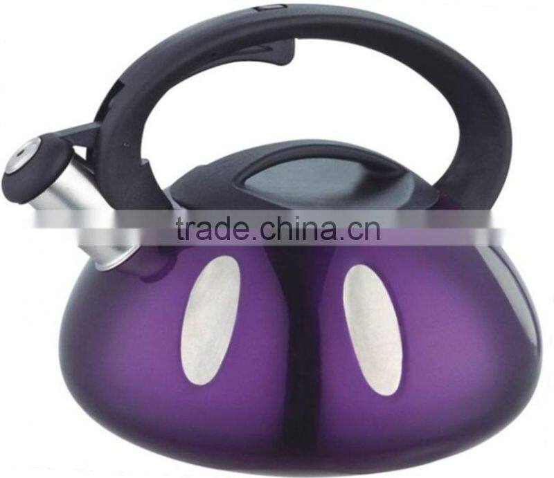 3L stainless steel brew kettle/bell kettle/potobelo tea kettle for sale