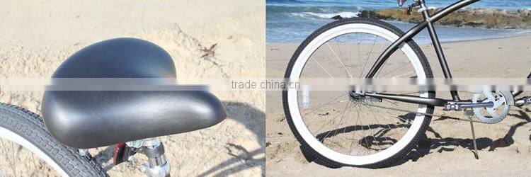 2016 hottest 26" beach cruiser bike/beach cruiser electric bike 3.0 tire/beach cruiser electric bike for sale (PW-B26362)
