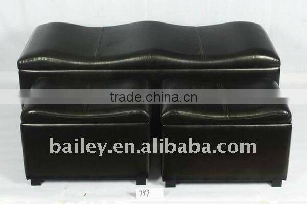 S/3 storage footstool fujian furniture