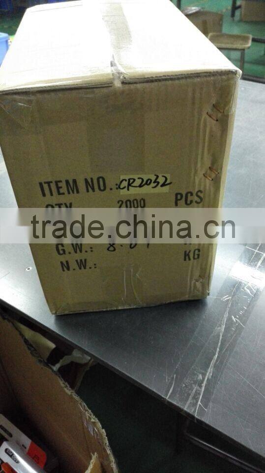 CE approved 3V lithium cr2032 rechargeable battery with holder