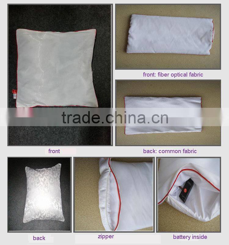 Luminous pillow cover light up pillow case covers decorative pillows covers
