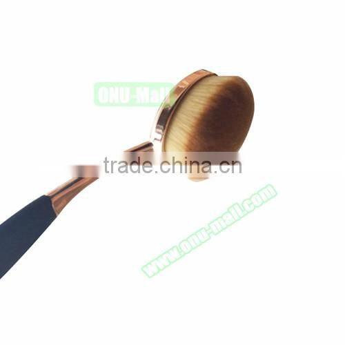 10Pcs/Set Beauty Toothbrush Shaped Foundation Power Eyebrow Eyeliner Lip Facial Makeup Oval Cream Brushes Makeup Tools