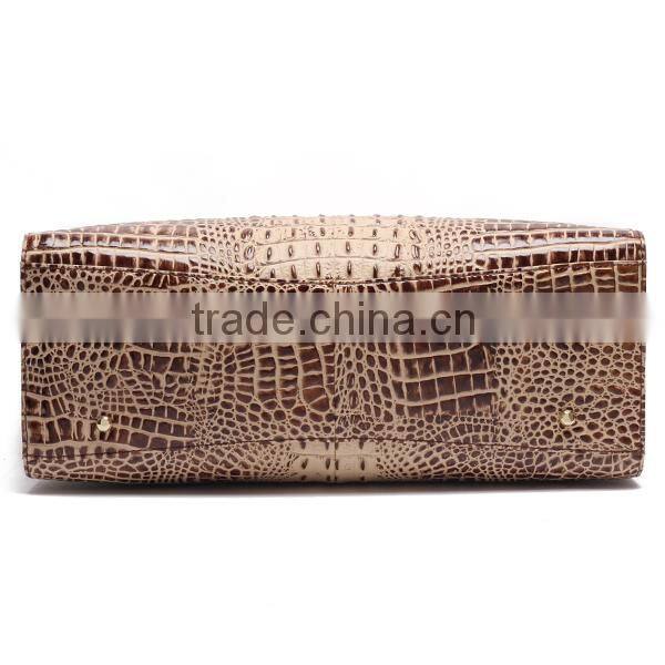 S425-B3147 Hot sale genuine leather handbag Luxury crocodile leather vintage bag for fashionable women