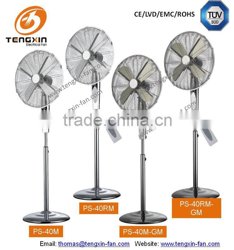 Retro style TUV CE CB certified 40 cm metal stand fan FS-40M-BLUE