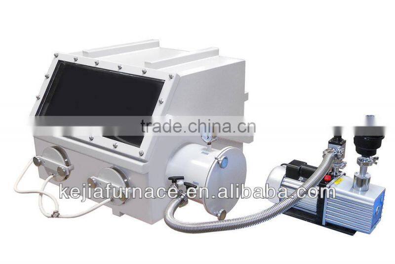 Benchtop transparant vacuum glove box with pressure control system