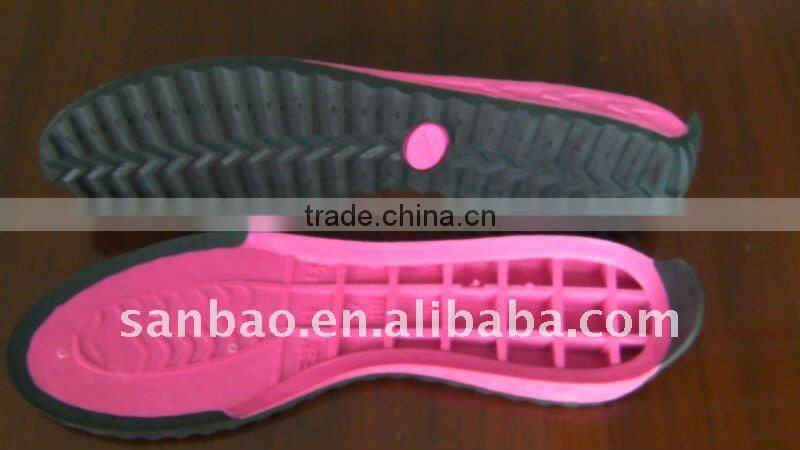 rubber non-marking outsole