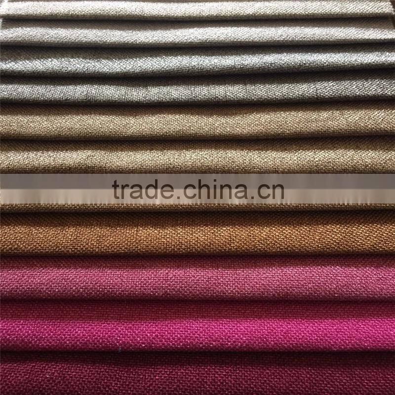 100%polyester woven linen sofa upholstery textile fabric for wholesale