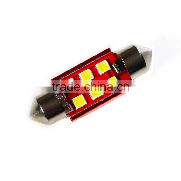 Wholesale 12V Festoon Car LED C5W Bulbs Auto Dome Lights Interior Lamp Canbus 3030 6 SMD Car Accessories