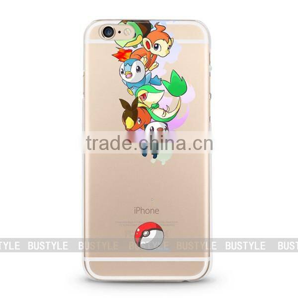 transparent pokemon go phone case cover for i phone 6s pokemon for iphone 7 pokemon for samsung egS7 S5 S6 edge