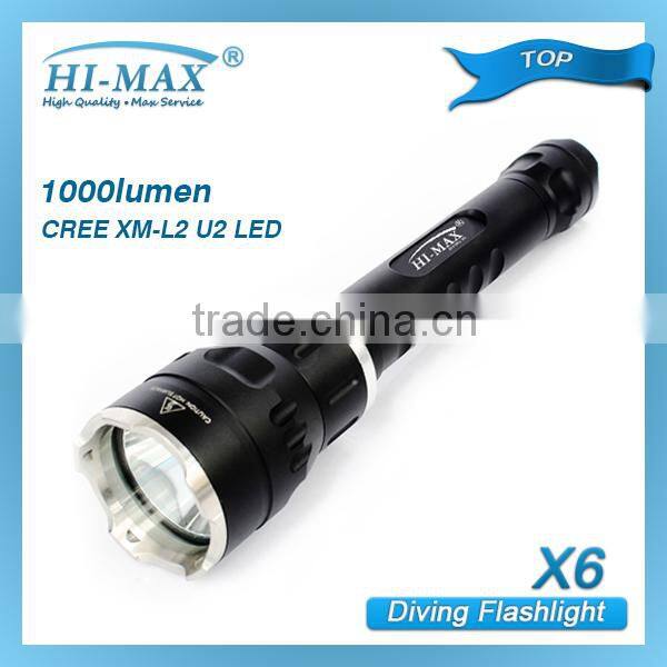 HI-MAX Classic Mini 1000 LM Cr ee LED Diving Flashlight