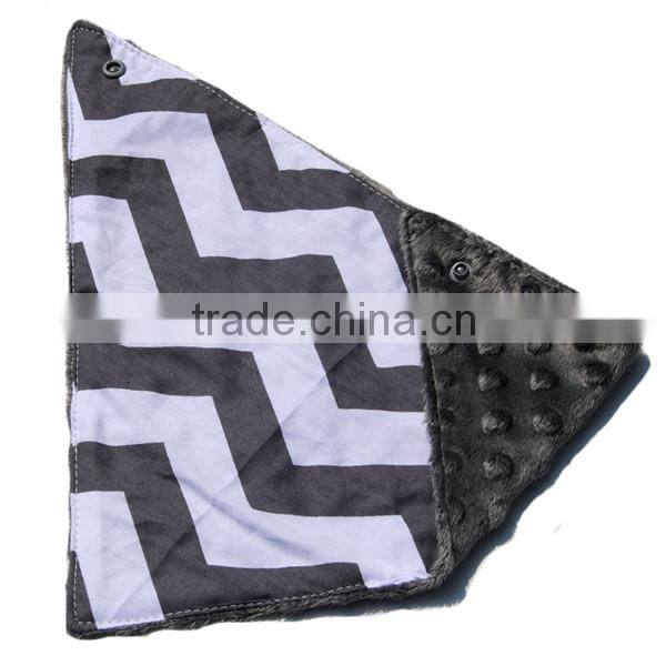 2016 Crazy Sale Child Birthday Gift Grey Kid Cotton Bib for Collection