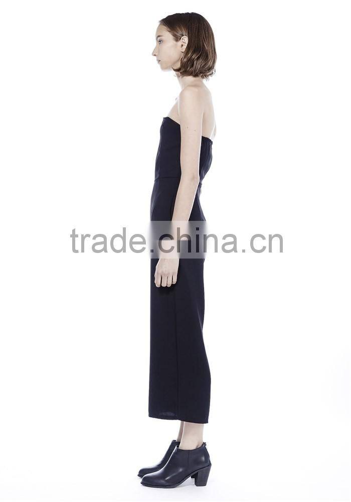 Latest fashion new design women clothing adult pajama tube jumpsuit