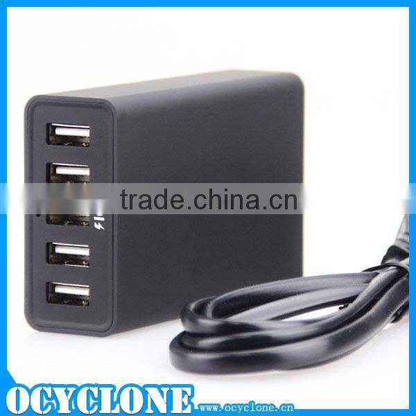 5-Port USB Smart Charging Station with Intelligent Charging IC for iphone