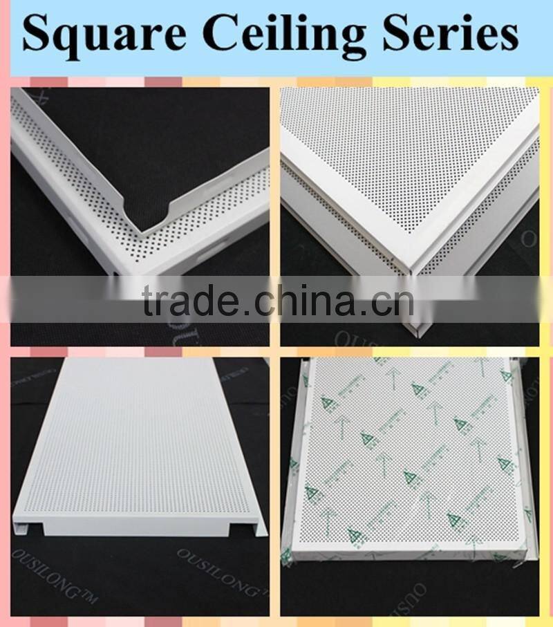 Black Powder Coated Modern Moisture-proof Aluminum Suspended Baffle Ceiling With Factory Price