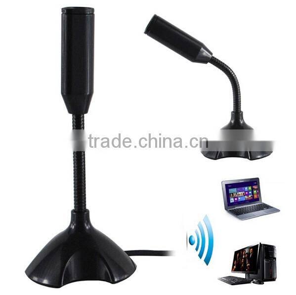 Portable Studio Speech Mini USB Microphone Stand Mic With Holder For Microfono Computer Microphones For PC Laptop