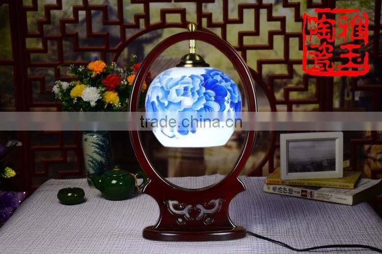 Ceramic Table Lamp Vintage Jingdezhen Porcelain For Bedroom Wedding Gift Home Decor Desk Lamp