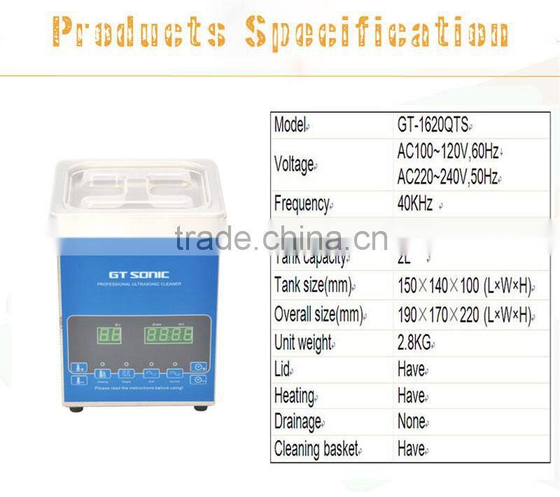 Hot product: (ultrasonic denture cleaner,lab cleaner) 3L Benchtop industrial Ultrasonic Cleaner