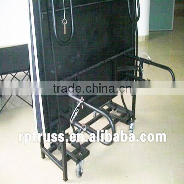 Black 1x2m Foldable mobile stage