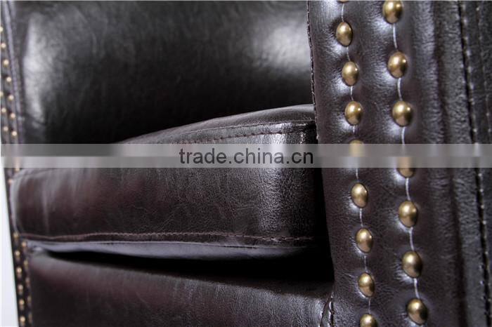 Hot selling new fashion comfortable quality leather tub chair