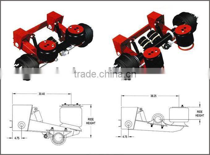 LD-300 Heavy Duty 30,000 lbs Trailer Air Ride Suspension