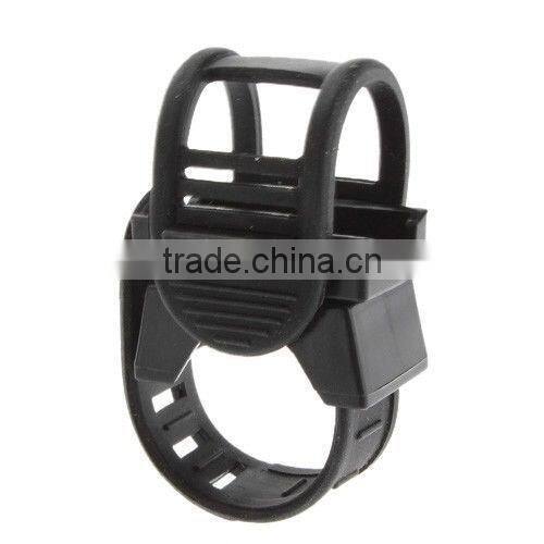 Rotating Bike Flashlight Torch Mount Bracket base on Bicycle Light Holder