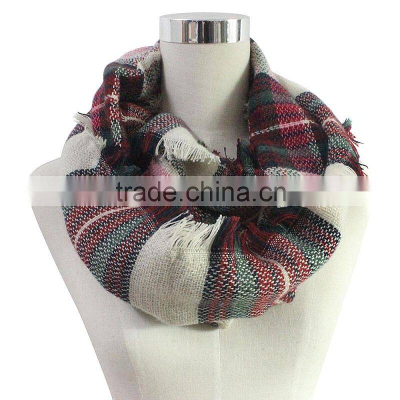 hot selling 2015 brand name tartan plaid oversize viscose fashion scarf, lady scarf