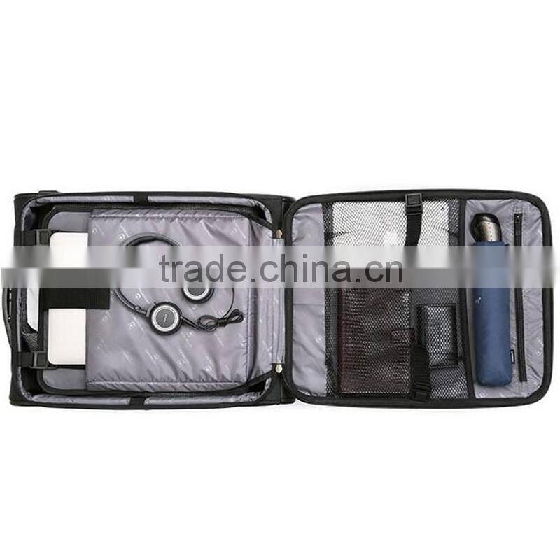 600D Polyester 360 Wheel Business Soft Trolley Luggage