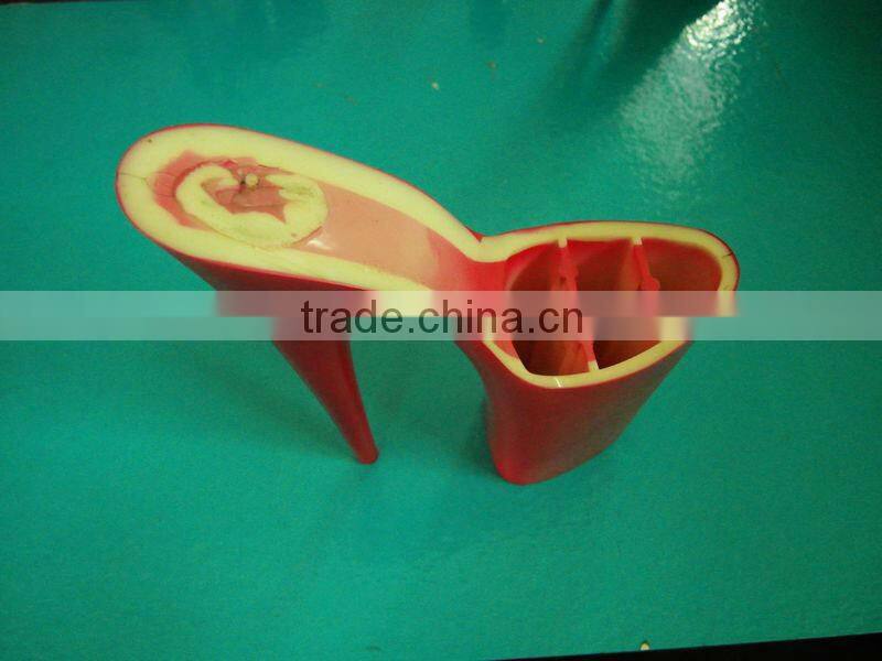 2016 Pretty Steps New Design Wholesale Plastic Women High Heel Shoes
