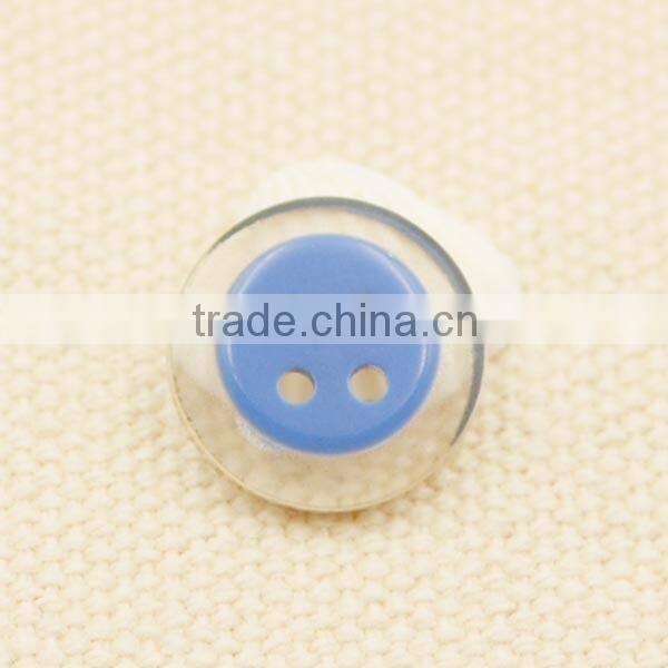 lovely small size transparent plastic resin button for shirt