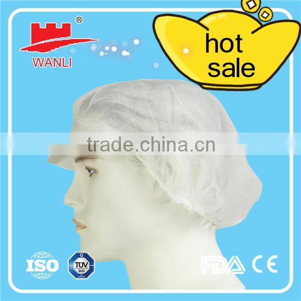 PP nonwoven disposable peaked cap/snood cap with peak