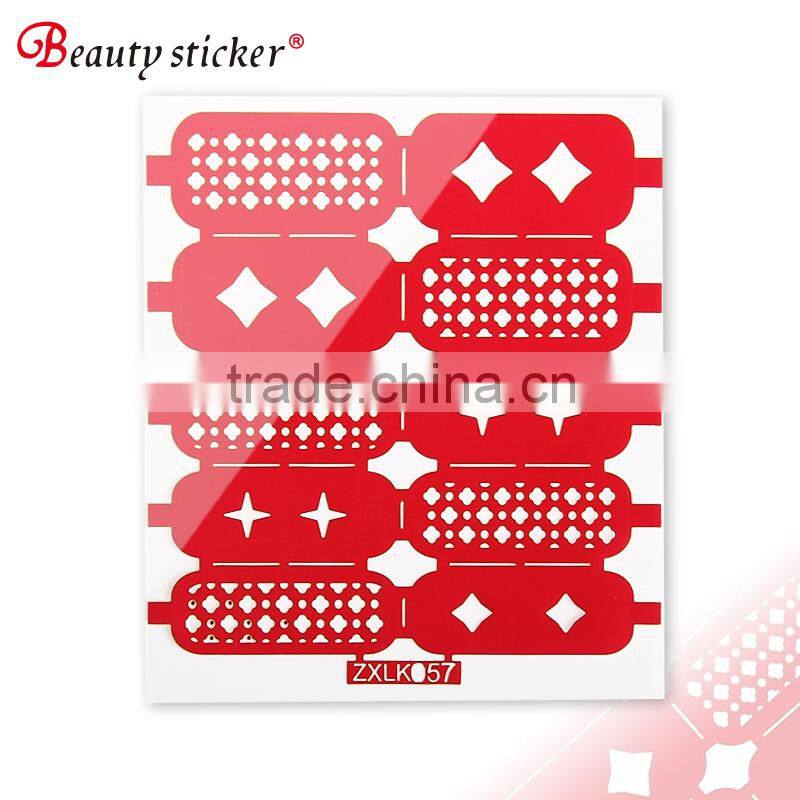 drawing makeup reusable nail vinyl stencil