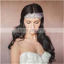 Crystal Rhinestone Applique Trim for Wedding Bridal Dress