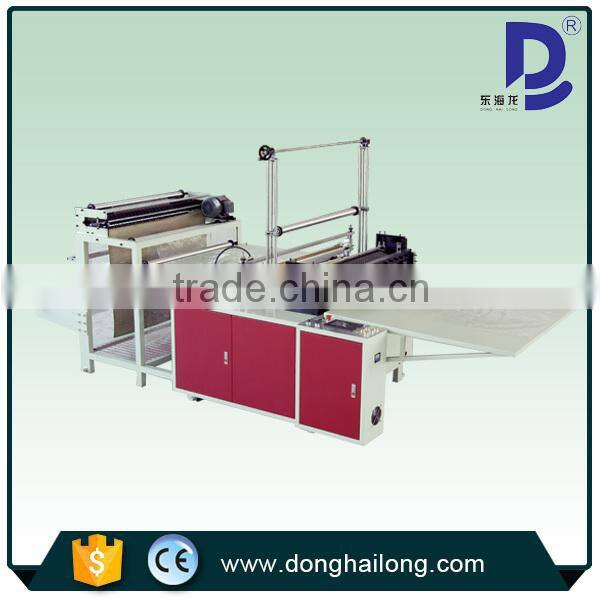Hot seal and cool cut bottom sealing bag making machine