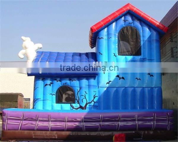 2015 new design Halloween playground inflatable fun city for outdoor decoration