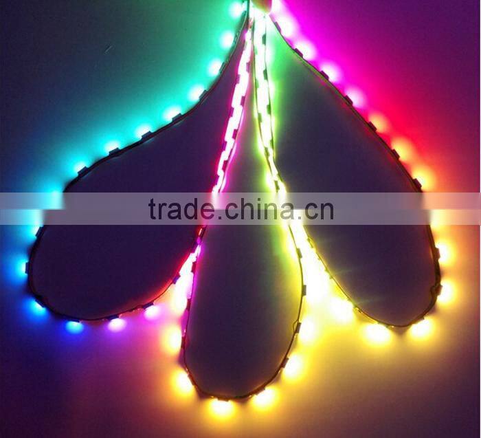 addressable led digital flexible strip with 5v ws2811 ic 60 smd 5050 waterproof led stripe(ws2812b)