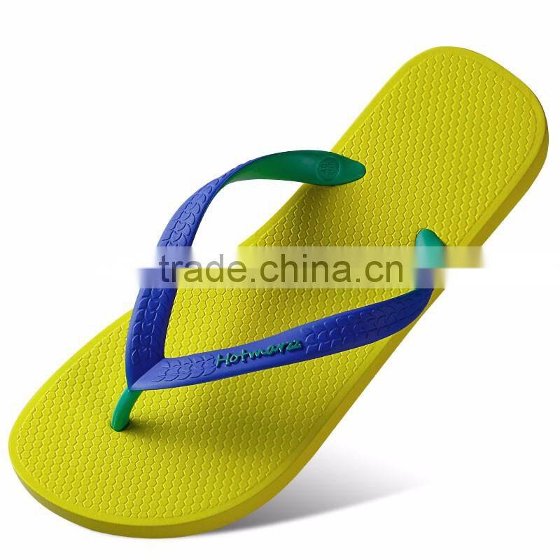 2016 solid color PVC upper new colorful pattern printed sole beach wedding casual walking flip flops