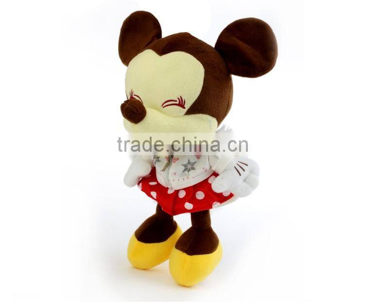 China Made Graceful Minnie In Winter Promotional Baby Plush Toy