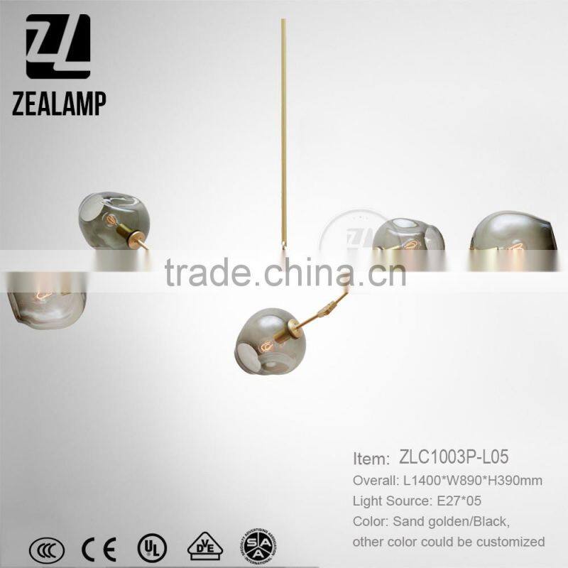 Modern Design molecule Bubble Pendant Light 6 Glass Globle