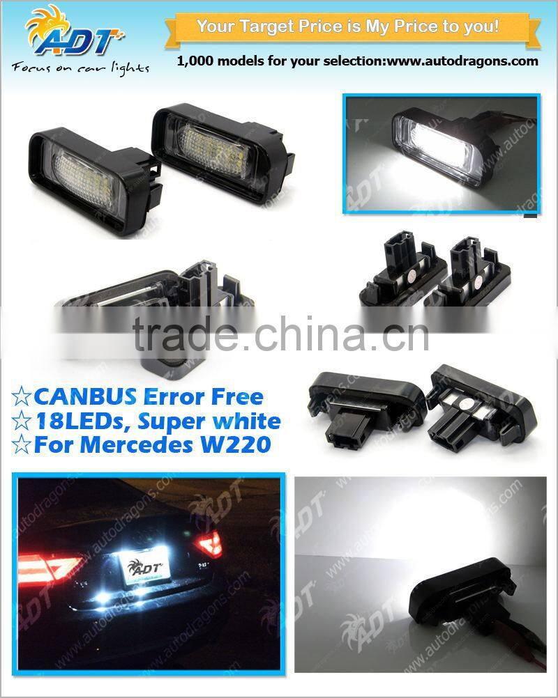 For BENZ W220 License Plate Frame light